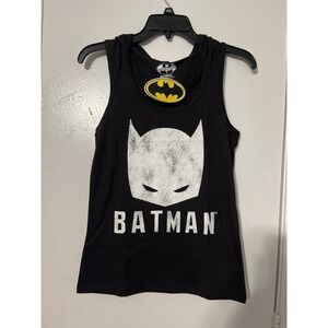 DC Comics Black Batman Tank Top with White Logo